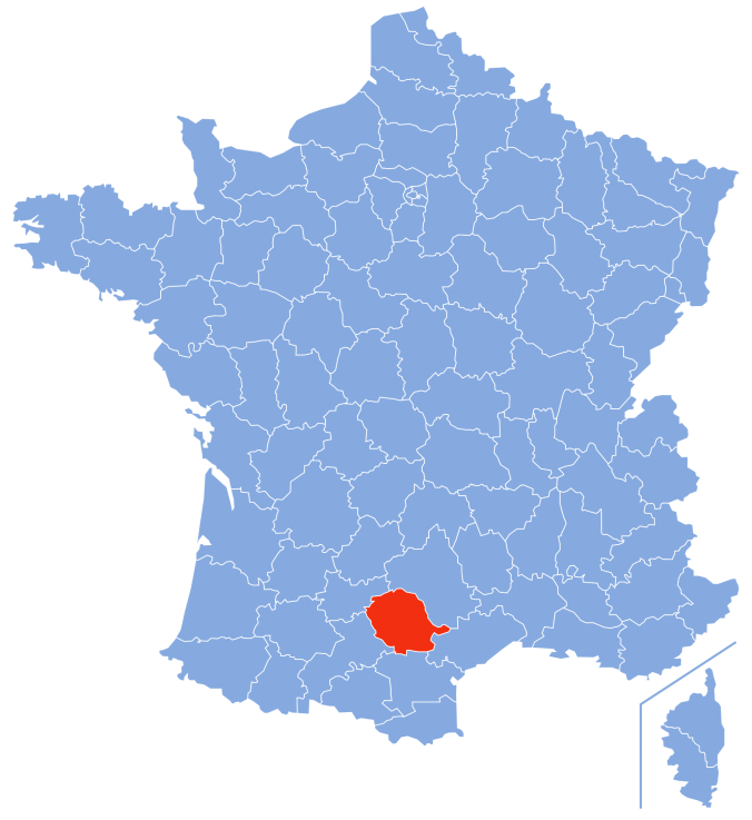 carte pour situer le département du Tarn en France